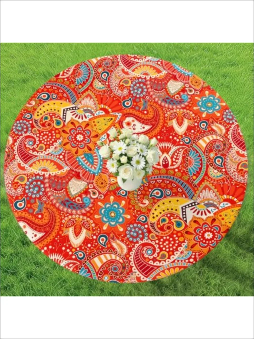 Spandex Fitted Round Table Cover for 45-56 Tables